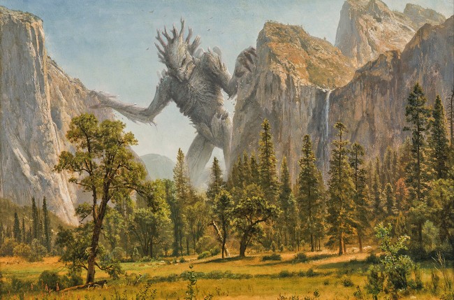 monsters invade famous paintings