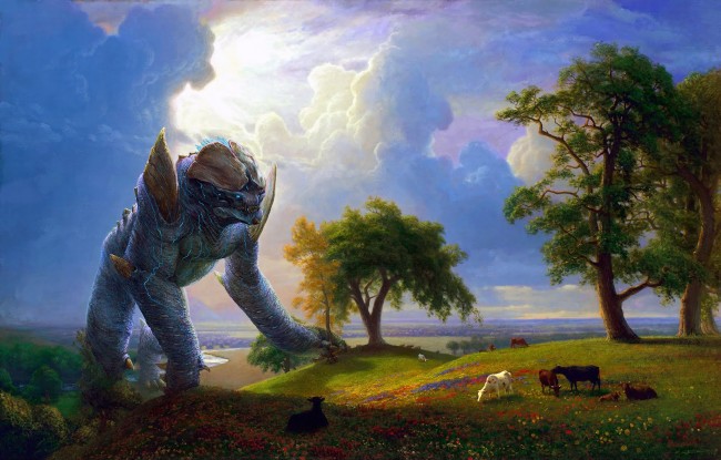 monsters invade famous paintings