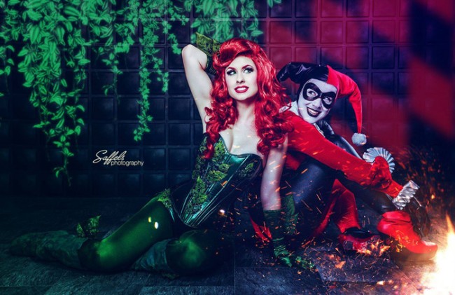harley quinn and poison ivy