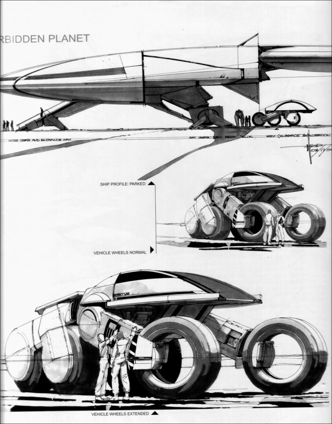 forbidden planet concept art