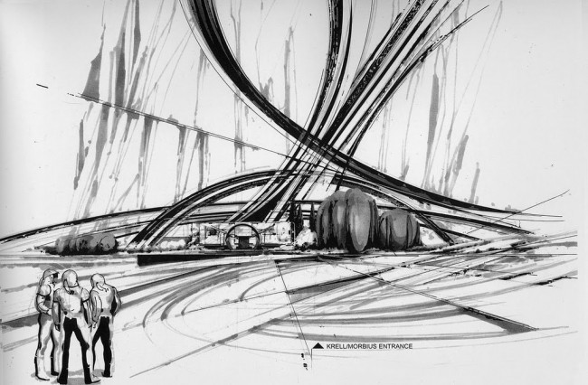 forbidden planet concept art