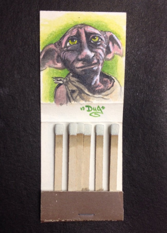 Geeky Matchbook Paintings