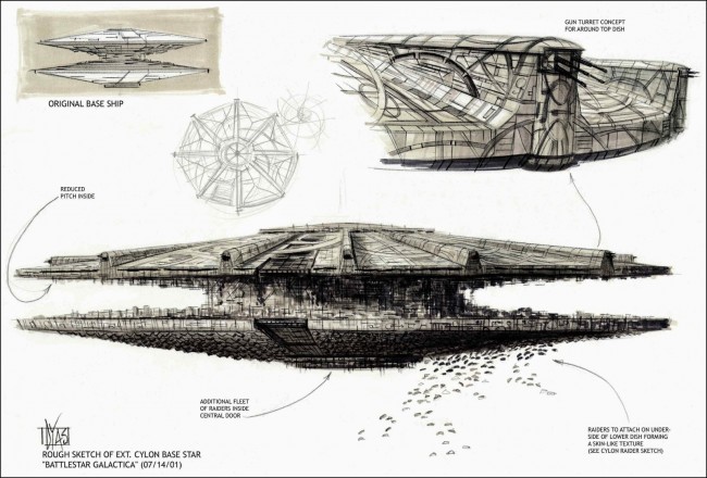 battlestar galactica concept art