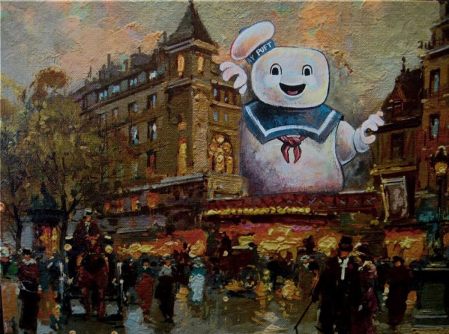geeky thrift store paintings