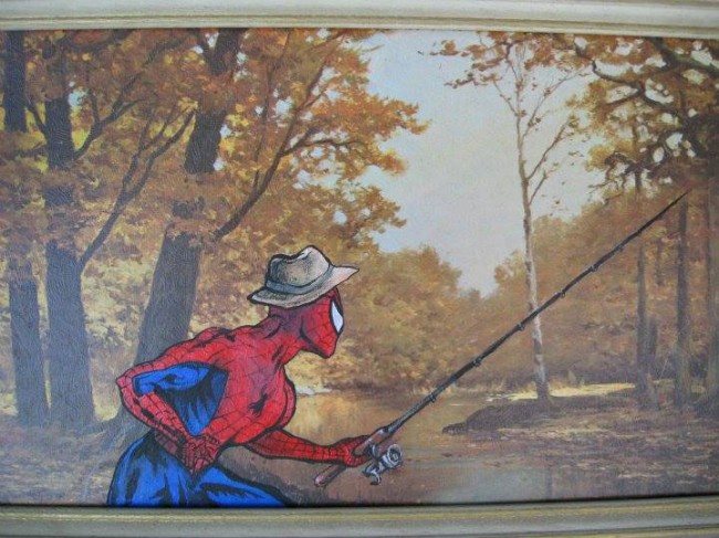 geeky thrift store paintings