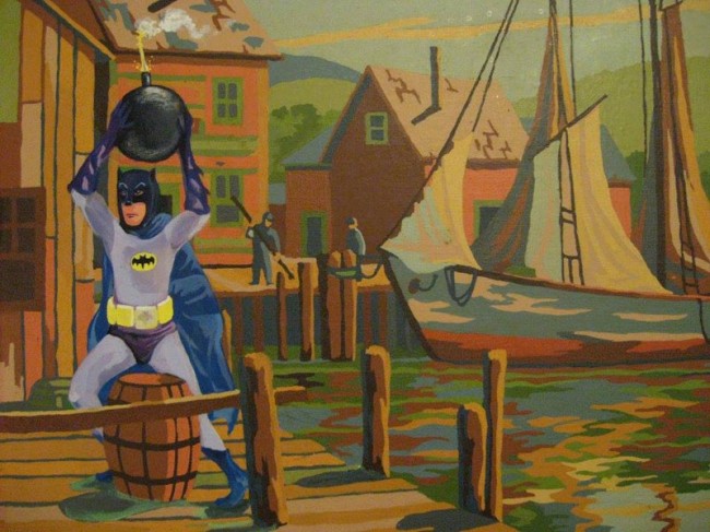 geeky thrift store paintings