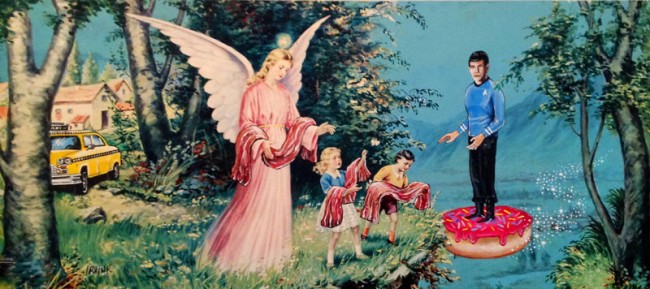 geeky thrift store paintings