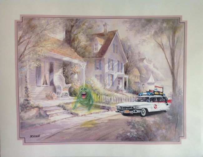 geeky thrift store paintings