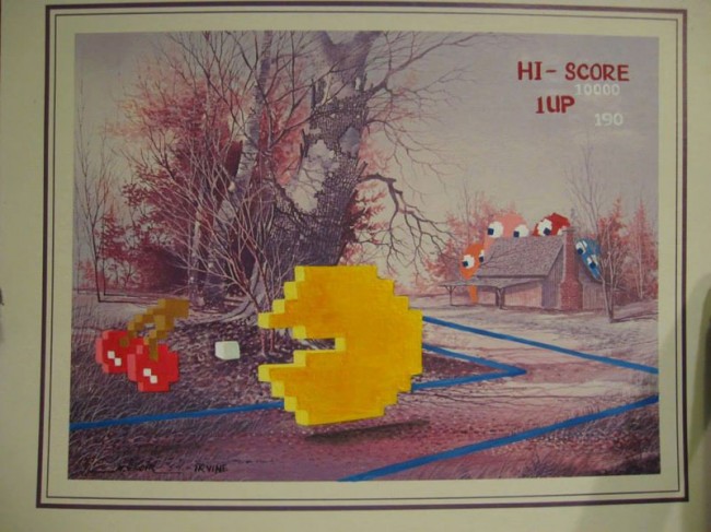 geeky thrift store paintings