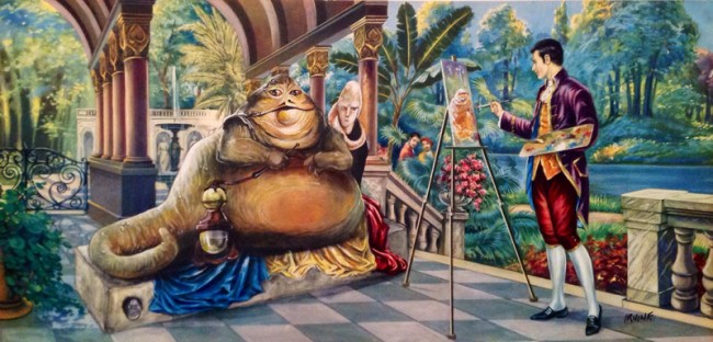 geeky thrift store paintings