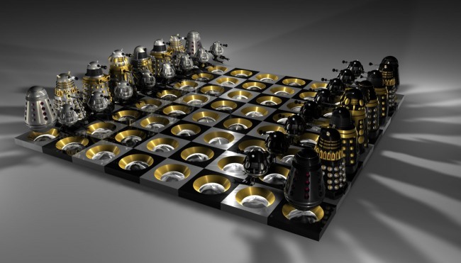 dalek chess set