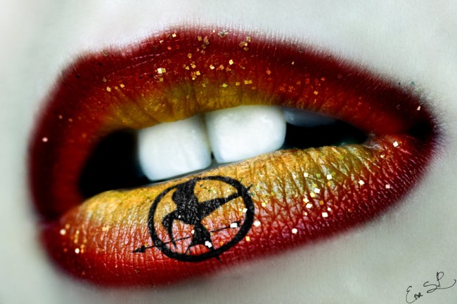 geeky makeup lip art
