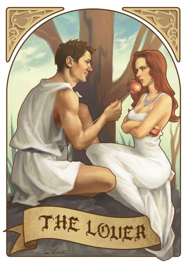 avengers superhero tarot cards