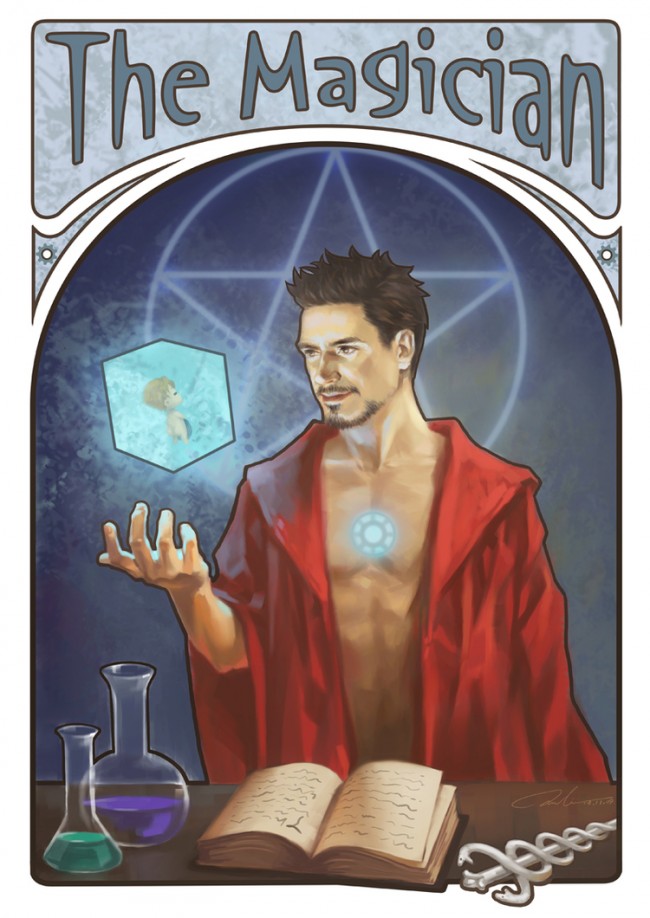 avengers superhero tarot cards