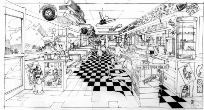 back to the future 2 concept art 9