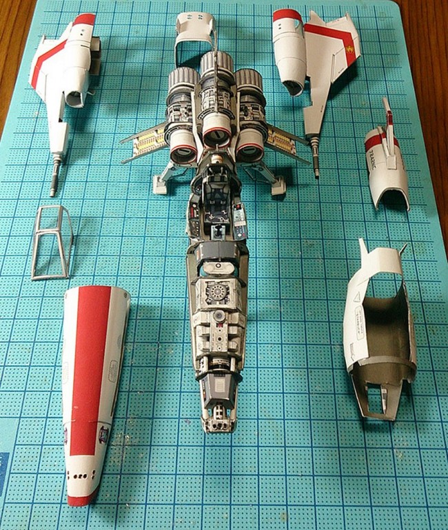 sci fi ship papercraft