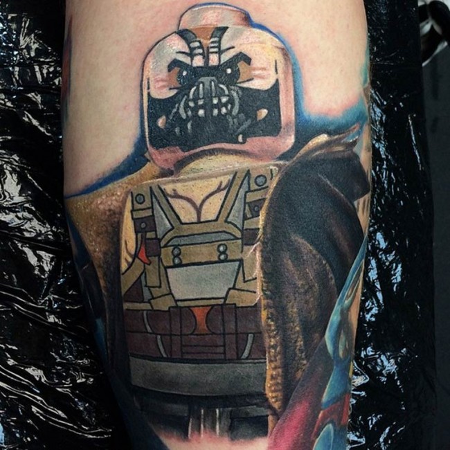 lego mini figure tatooes