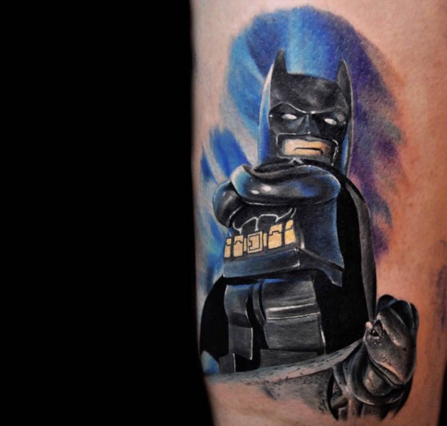 lego mini figure tatooes