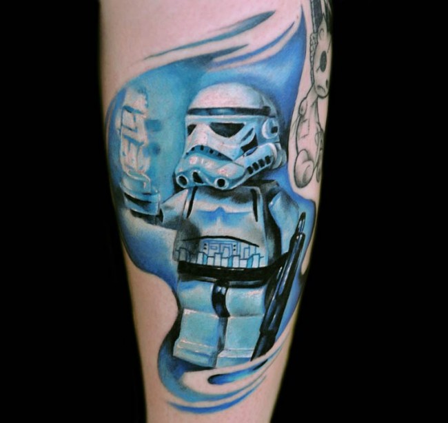 lego mini figure tatooes