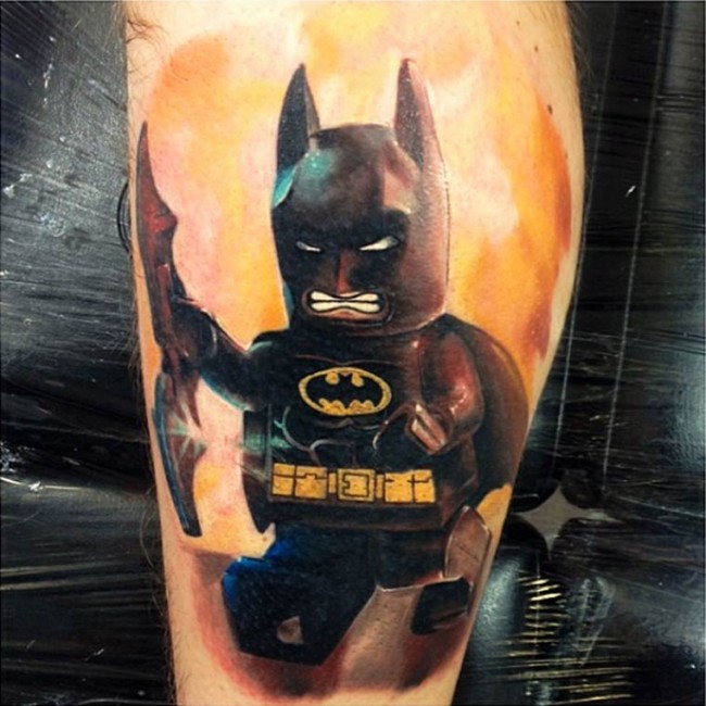 lego mini figure tatooes