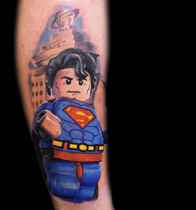 lego mini figure tatooes
