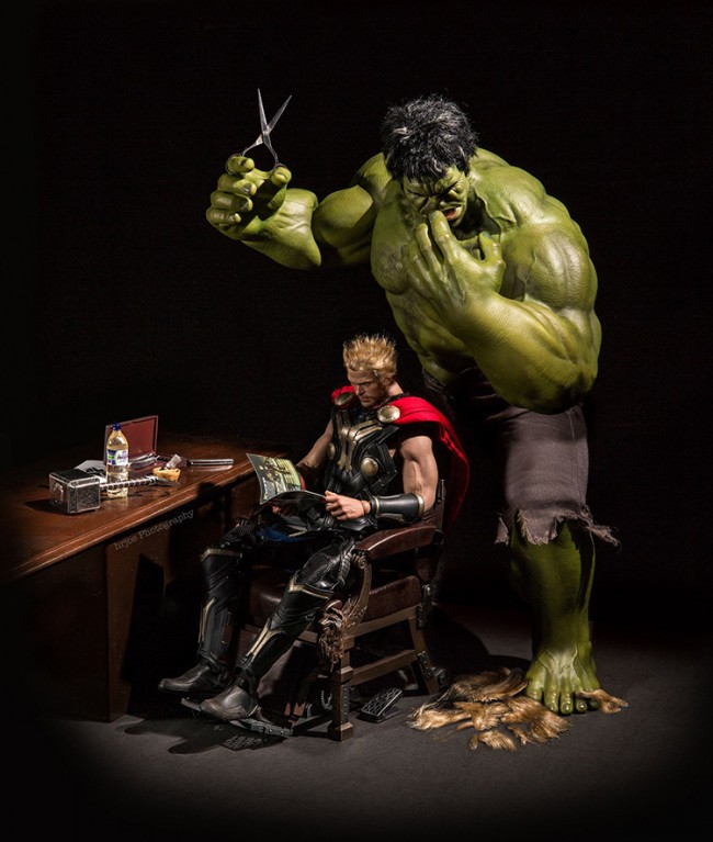 marvel action figure photography