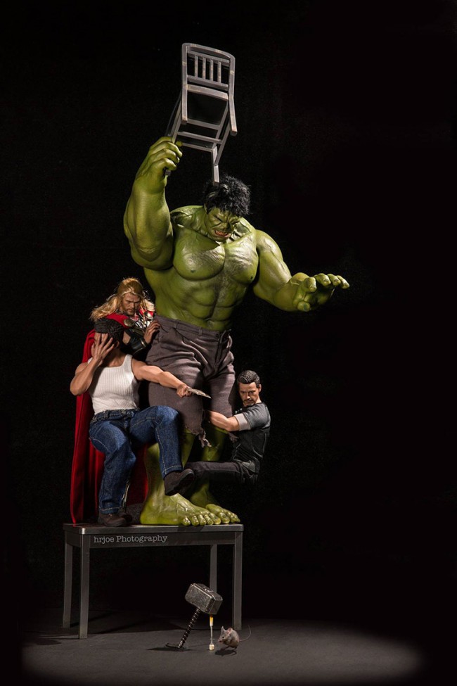 marvel action figure photography