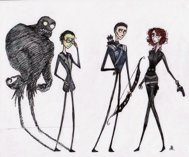tim burton avengers