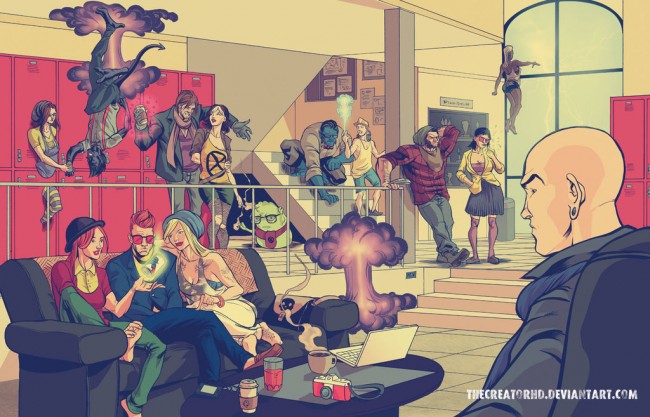 hipster superheroes
