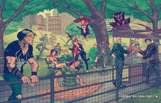 hipster superheroes