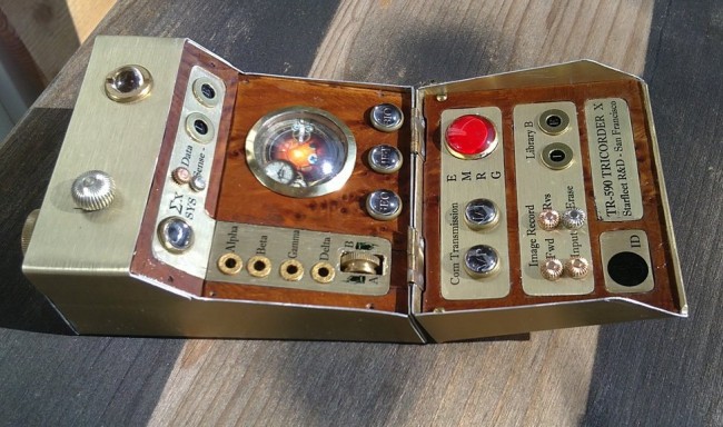 steampunk star trek tricorder