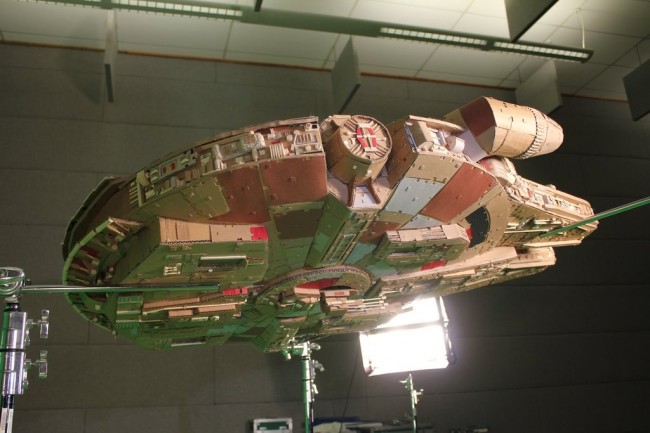 cardboard star wars millenium falcon
