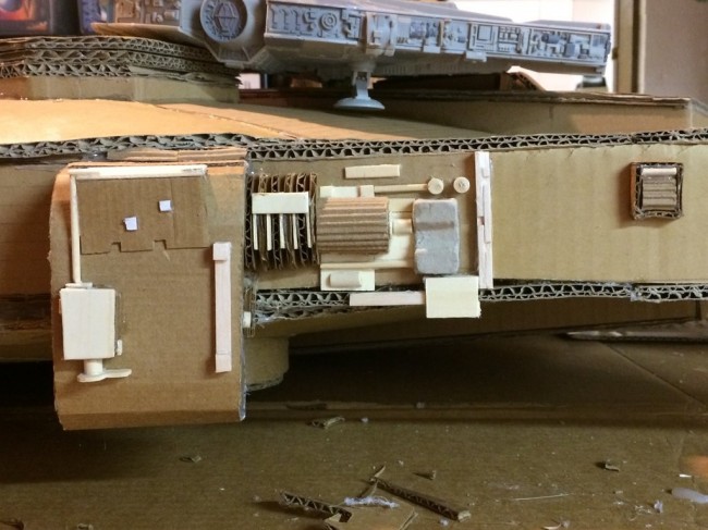 cardboard star wars millenium falcon