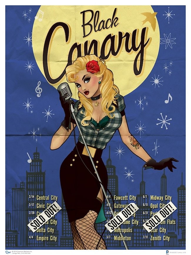 Sexy Vintage Style Superheroine Pin-Up Ads