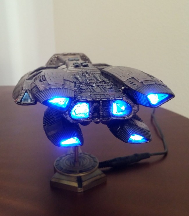 Custom Built Light Up Battlestar Galactica