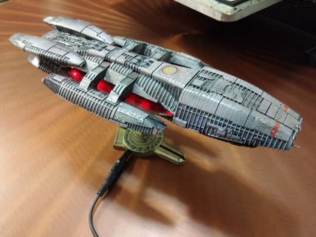 Custom Built Light Up Battlestar Galactica