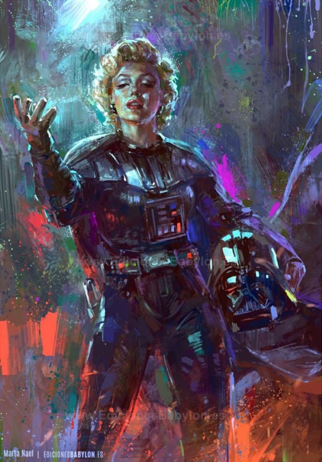 marilyn monroe darth vader art