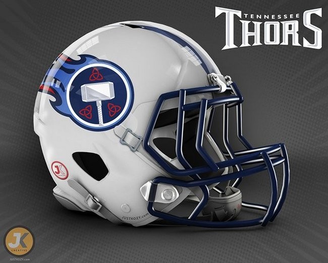 Marvel Themed Football Helmets