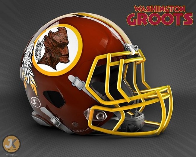 Marvel Themed Football Helmets