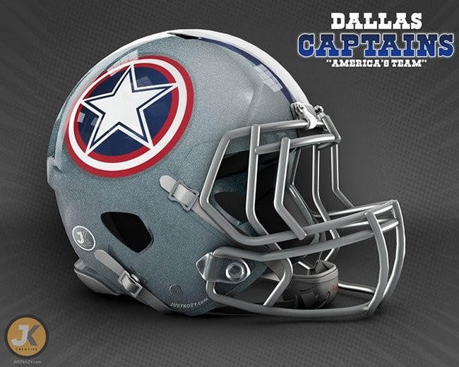 Marvel Themed Football Helmets