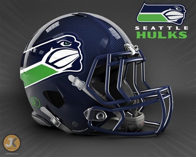 Marvel Themed Football Helmets