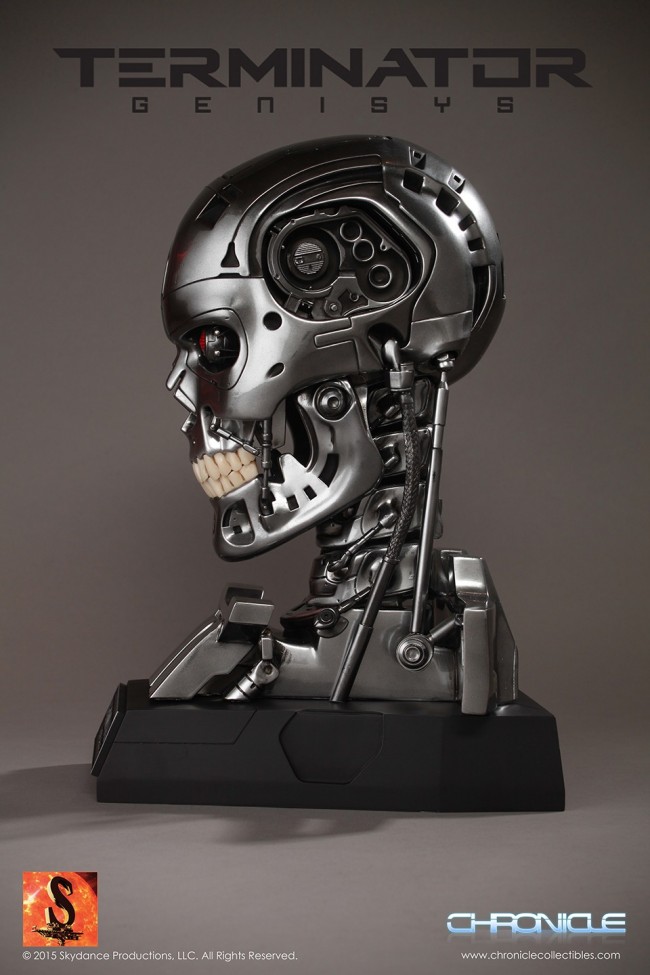 Terminator Genisys Endoskeleton Skull 1:1 Scale Prop Replica