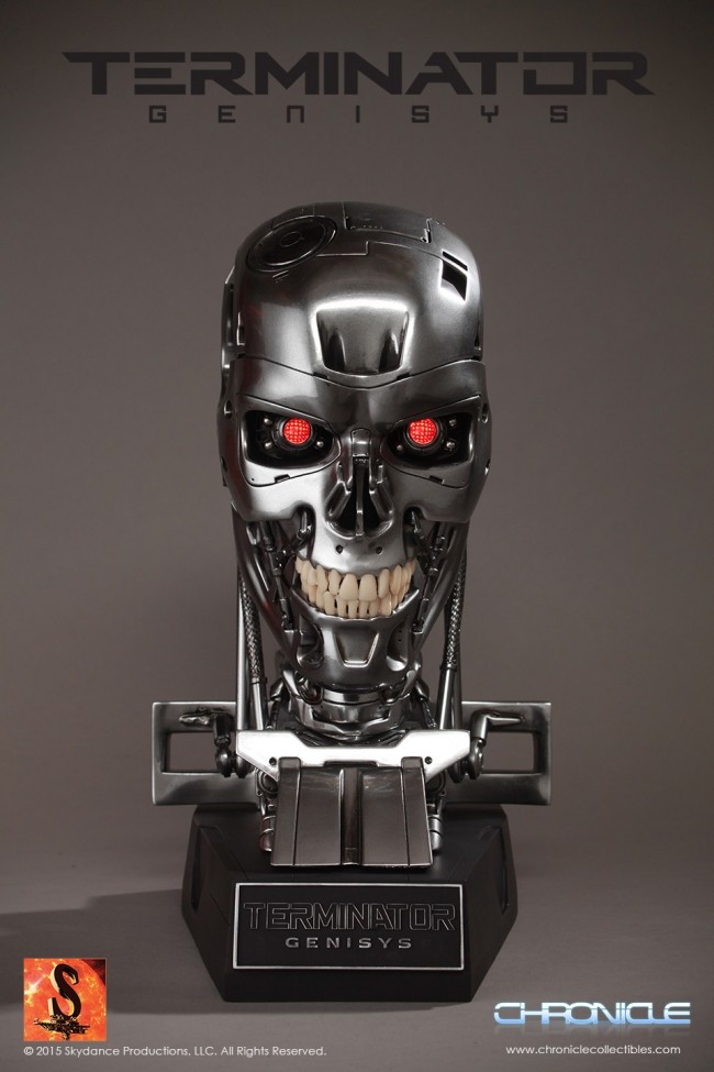 Terminator Genisys Endoskeleton Skull 1:1 Scale Prop Replica
