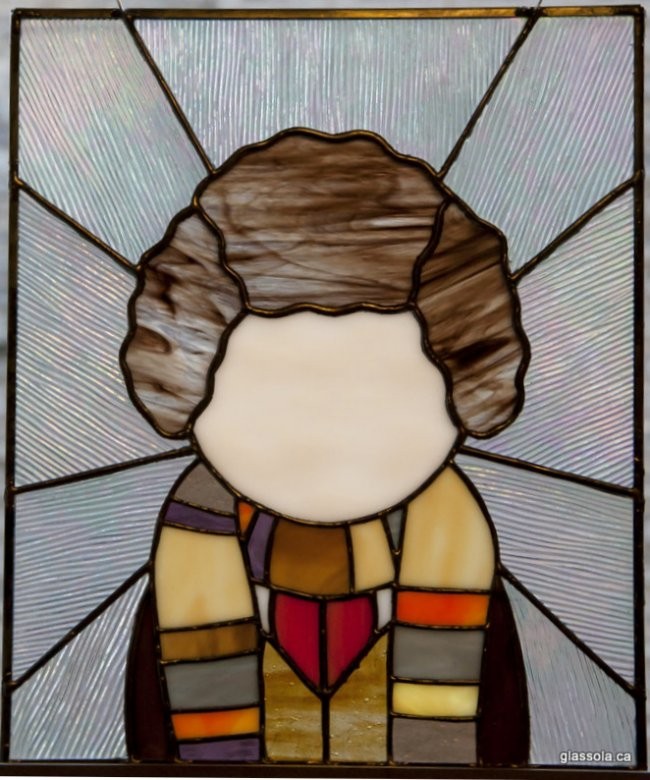 Doctor Who 4th And 10th Doctor Stained Glass Panels