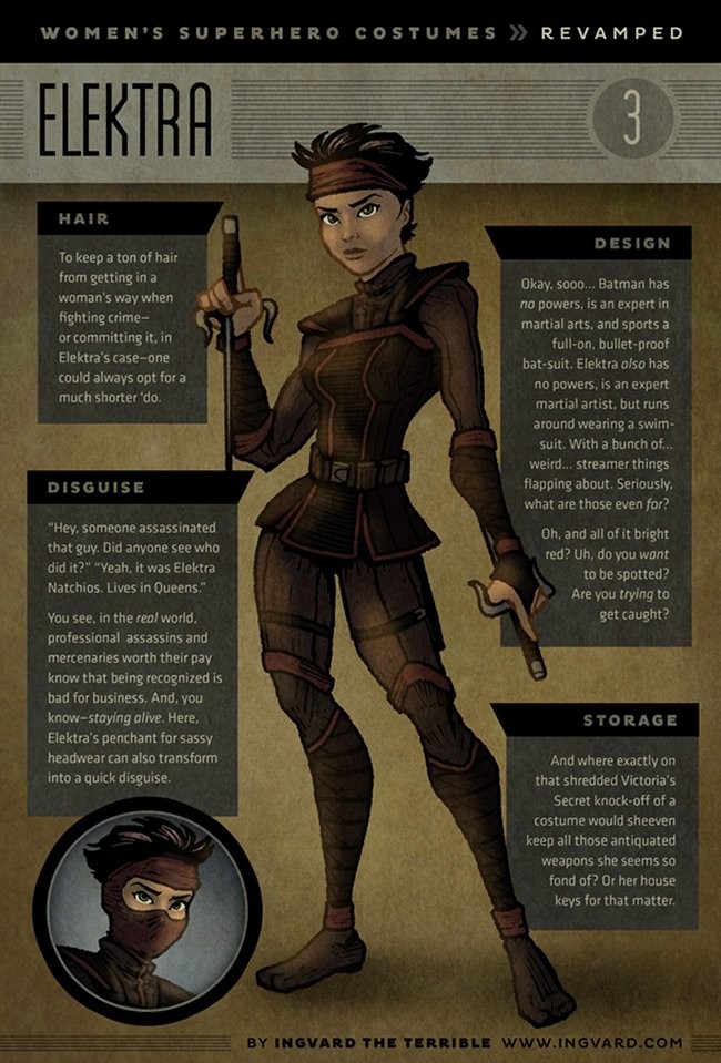 Female Superhero Costumes With Practical Redesigns