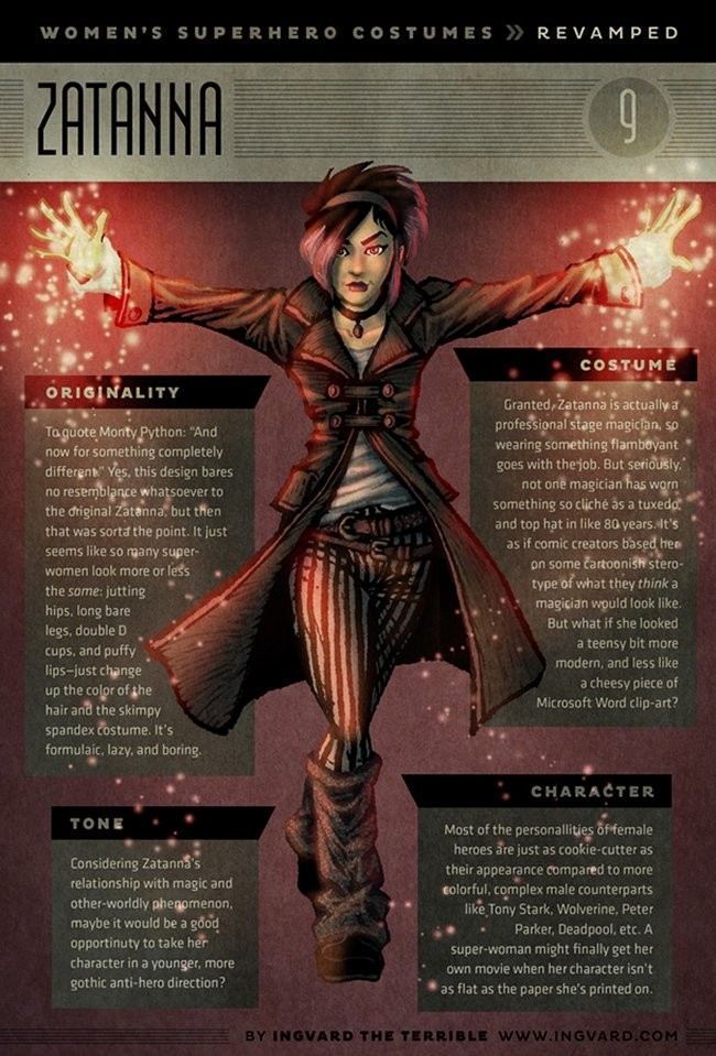 Female Superhero Costumes With Practical Redesigns