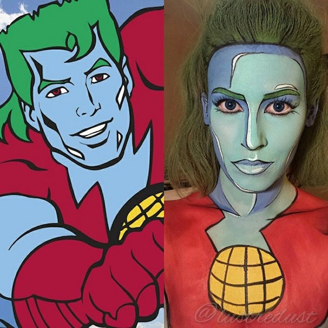 Makeup Transforms People Into Comic Book Characters
