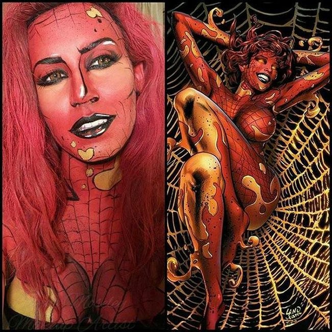 Makeup Transforms People Into Comic Book Characters