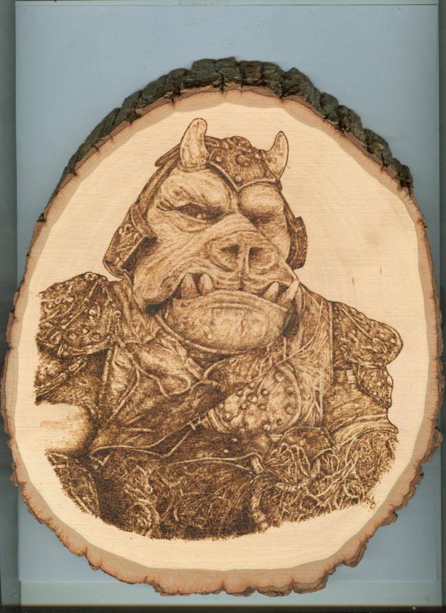 Sci-Fi Wood Burning Art