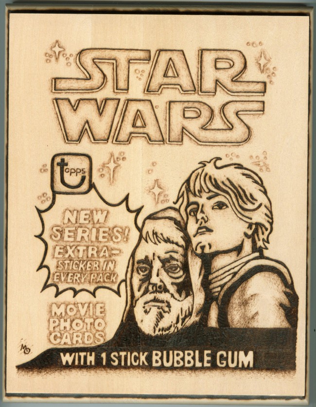 Sci-Fi Wood Burning Art